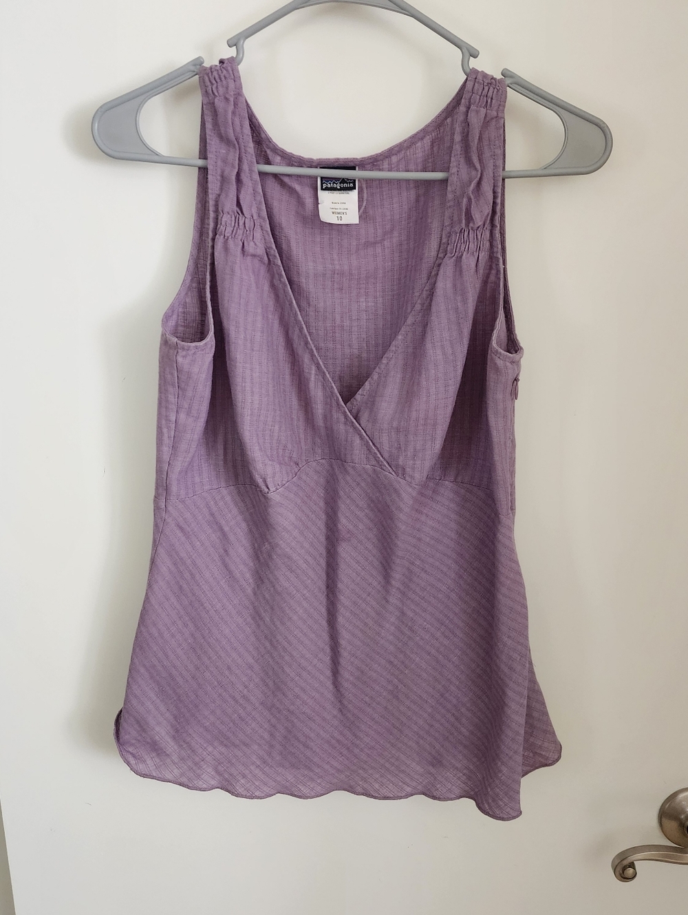Patagonia Lavender Tank Top Cotton Hemp Sz 10 Medium